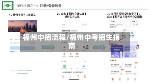 福州中招流程/福州中考招生指南