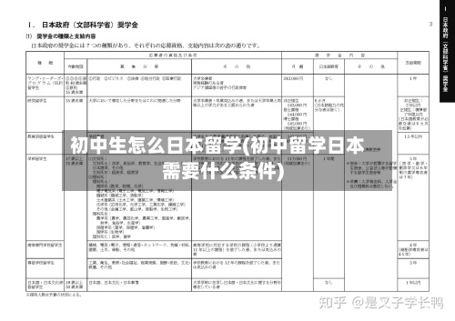 初中生怎么日本留学(初中留学日本需要什么条件)