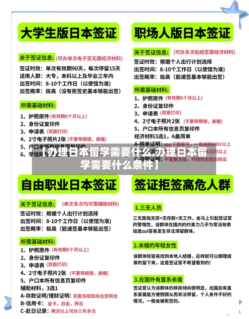 【办理日本留学需要什么,办理日本留学需要什么条件】-第3张图片