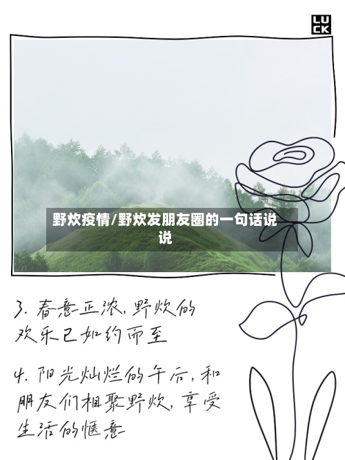 野炊疫情/野炊发朋友圈的一句话说说