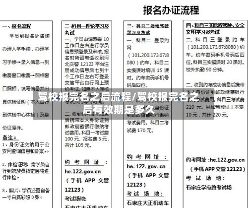 驾校报完名之后流程/驾校报完名之后有效期是多久