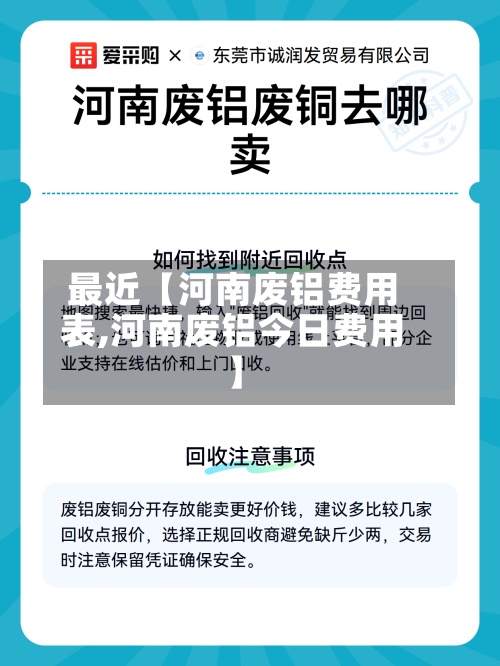 最近【河南废铝费用
表,河南废铝今日费用
】
