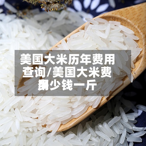 美国大米历年费用
查询/美国大米费用
多少钱一斤-第2张图片