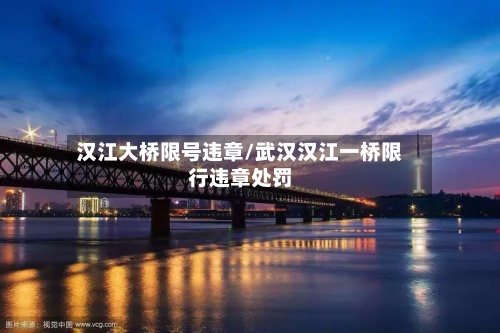 汉江大桥限号违章/武汉汉江一桥限行违章处罚-第2张图片