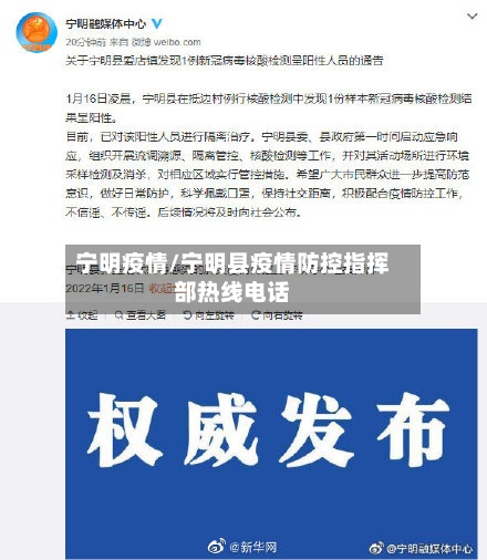 宁明疫情/宁明县疫情防控指挥部热线电话-第2张图片