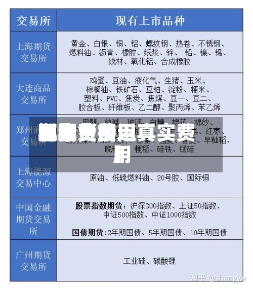 近来【现货费用期货费用现货费用和期货费用哪个更接近真实费用】