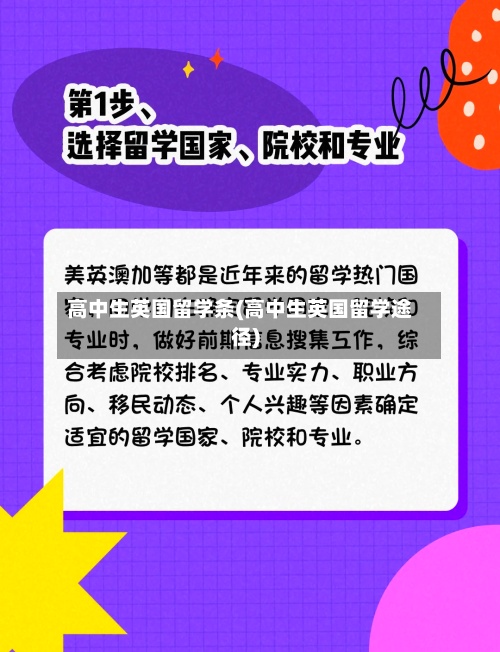 高中生英国留学条(高中生英国留学途径)