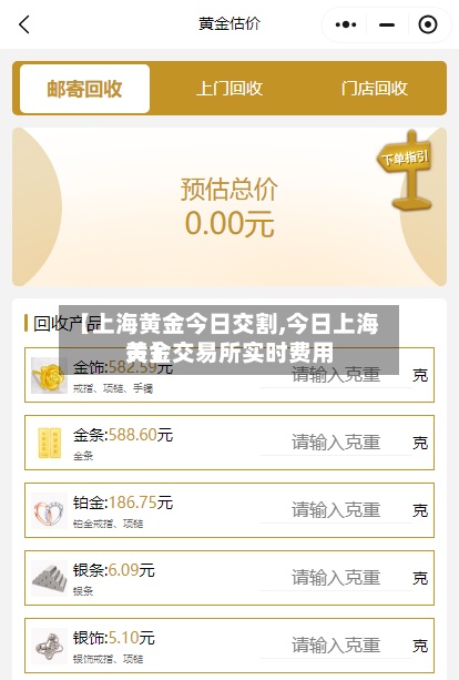 【上海黄金今日交割,今日上海黄金交易所实时费用关】