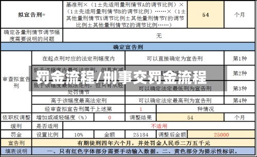 罚金流程/刑事交罚金流程-第2张图片