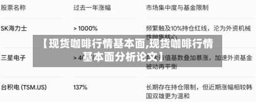 【现货咖啡行情基本面,现货咖啡行情基本面分析论文】-第3张图片