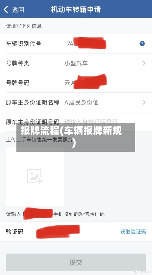 报牌流程(车辆报牌新规)