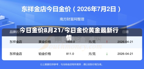 今日金价8月21/今日金价黄金最新行情-第3张图片