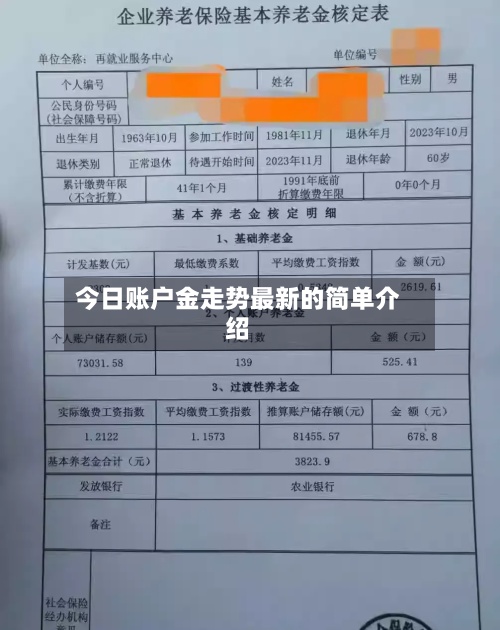 今日账户金走势最新的简单介绍