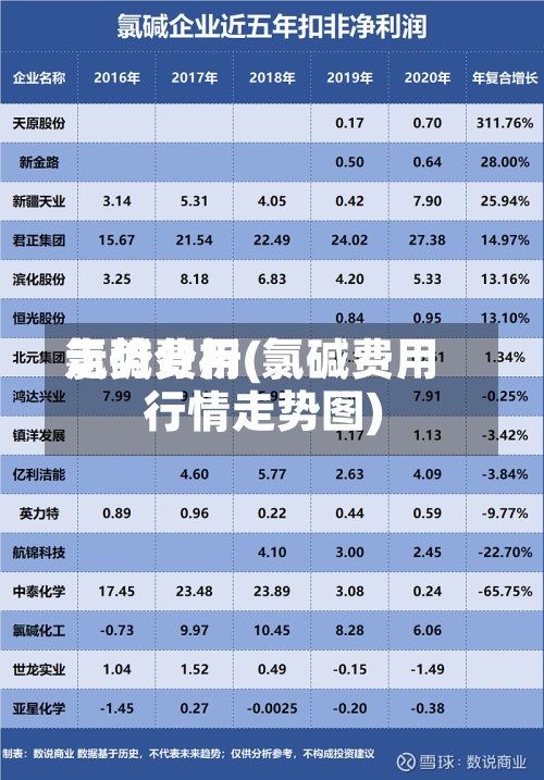 氯碱费用
走势分析(氯碱费用
行情走势图)-第2张图片