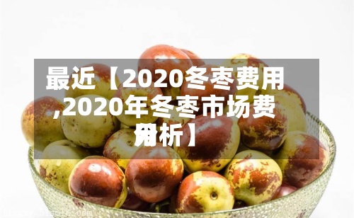 最近【2020冬枣费用,2020年冬枣市场费用分析】