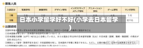 日本小学留学好不好(小学去日本留学)-第3张图片