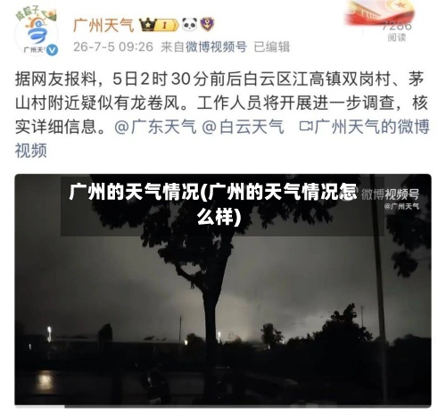 广州的天气情况(广州的天气情况怎么样)-第3张图片
