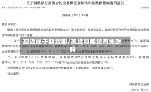 现货属于期货嘛/现货和期货有关联吗-第2张图片