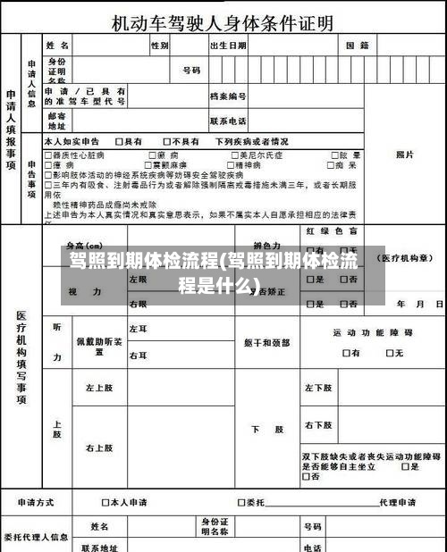 驾照到期体检流程(驾照到期体检流程是什么)-第2张图片