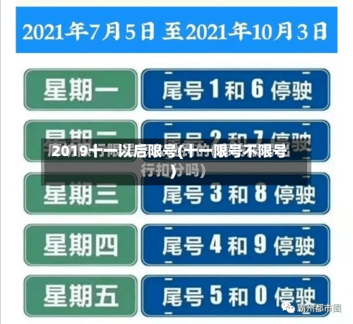 2019十一以后限号(十一限号不限号)