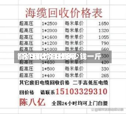 铜价回收今日费用
/今日铜价回收多少钱一斤
