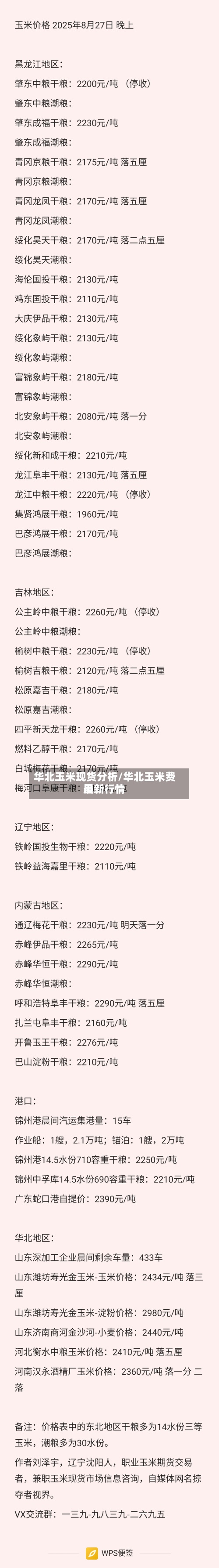 华北玉米现货分析/华北玉米费用
最新行情-第3张图片