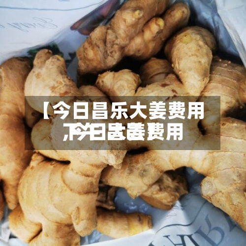 【今日昌乐大姜费用
,今日大姜费用
下午 昌邑】