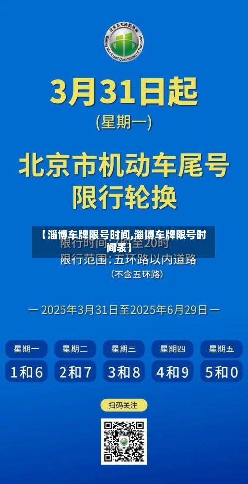 【淄博车牌限号时间,淄博车牌限号时间表】-第2张图片