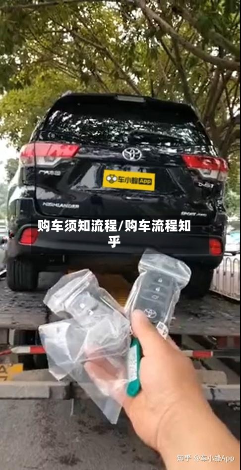 购车须知流程/购车流程知乎