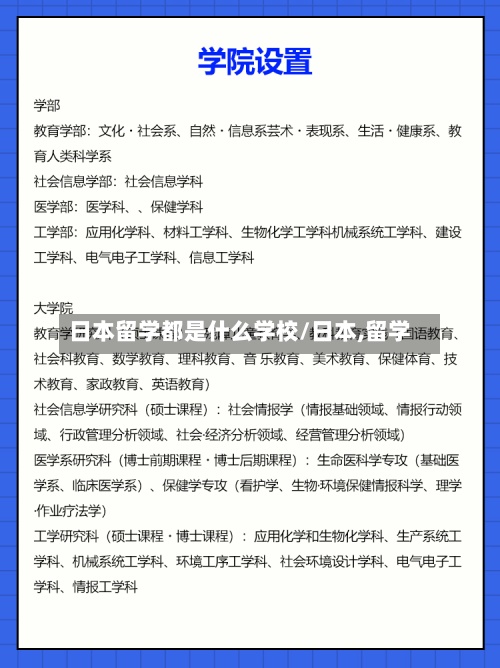 日本留学都是什么学校/日本,留学-第2张图片