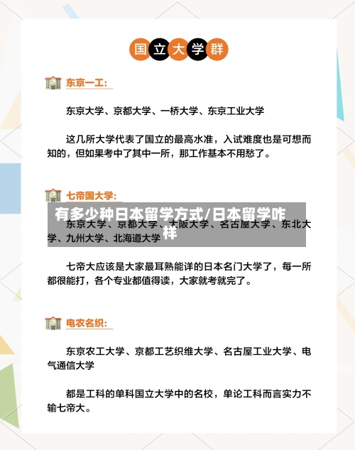 有多少种日本留学方式/日本留学咋样