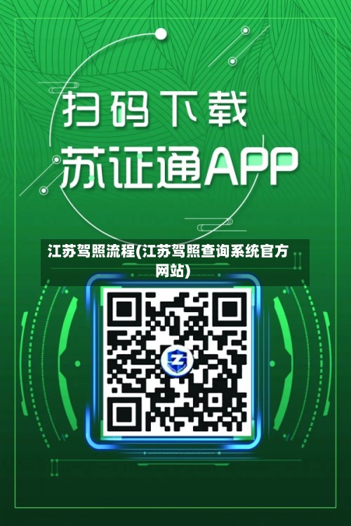 江苏驾照流程(江苏驾照查询系统官方网站)