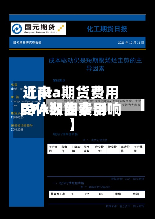 近来
【pta期货费用
PTA期货费用
受什么因素影响】-第2张图片