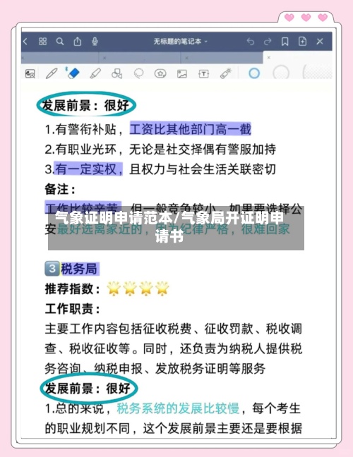 气象证明申请范本/气象局开证明申请书