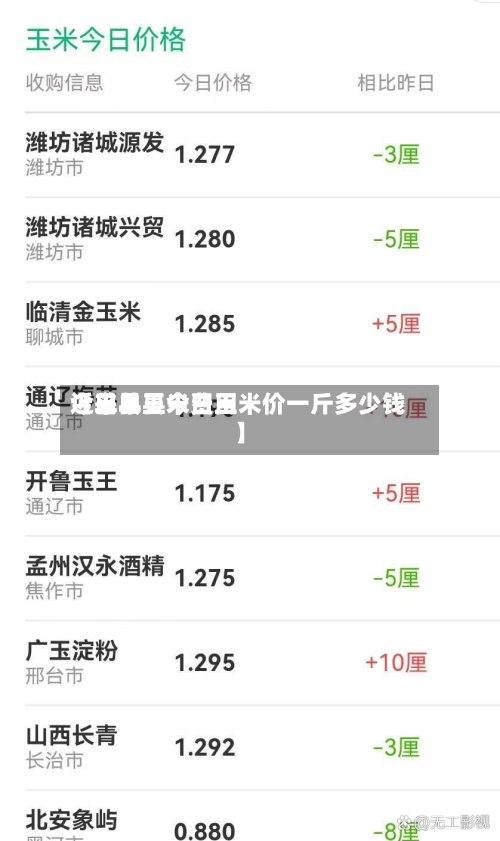 近来
【单县玉米费用
今日单县今日玉米价一斤多少钱】-第2张图片