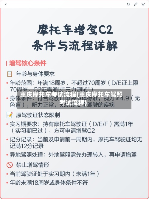 重庆摩托车考试流程(重庆摩托车驾照考试流程)