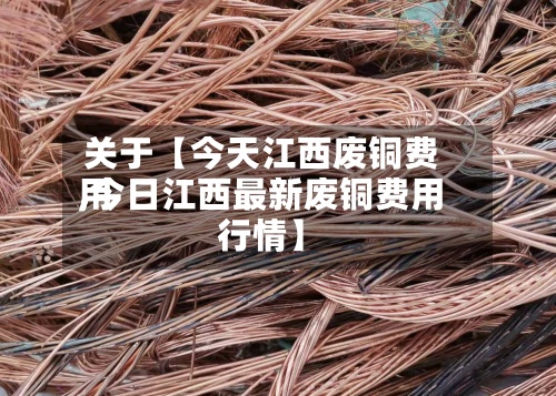 关于【今天江西废铜费用
,今日江西最新废铜费用
行情】