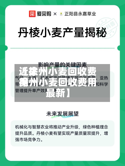 近来
【徐州小麦回收费用
徐州小麦回收费用
最新】-第3张图片