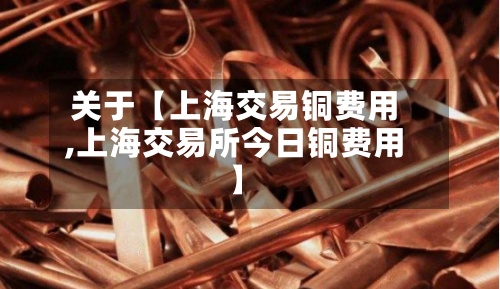 关于【上海交易铜费用
,上海交易所今日铜费用
】-第2张图片