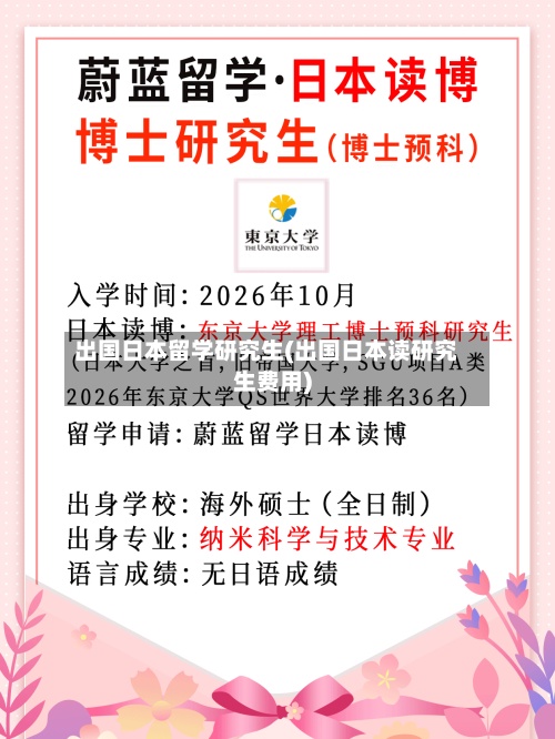 出国日本留学研究生(出国日本读研究生费用)-第2张图片
