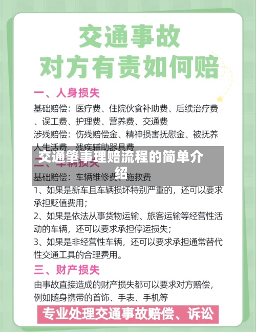 交通肇事理赔流程的简单介绍
