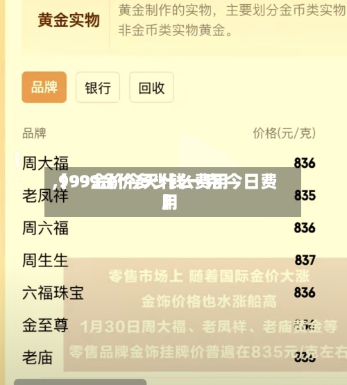 【99金价今天什么费用
,9999金价多少钱一克 今日费用
】