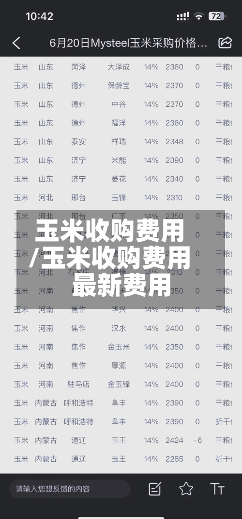 玉米收购费用
/玉米收购费用
最新费用