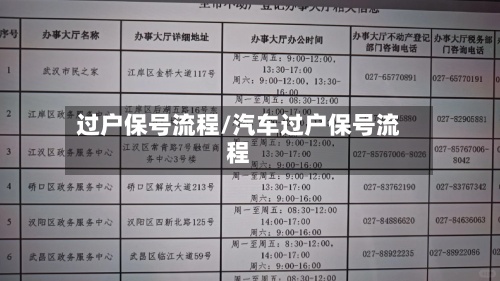 过户保号流程/汽车过户保号流程-第3张图片