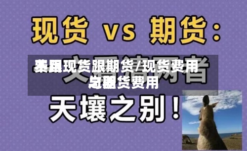 费用
不跟现货跟期货/现货费用
与期货费用
之差