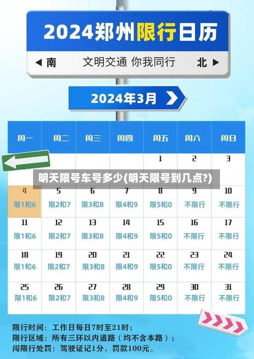 明天限号车号多少(明天限号到几点?)