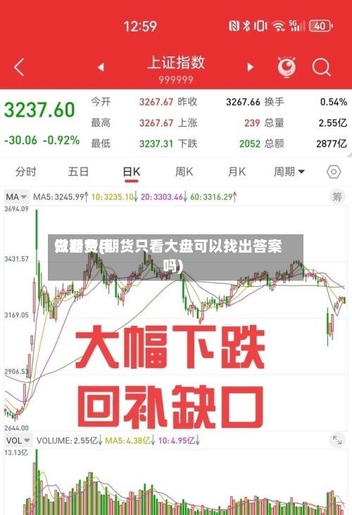 只看费用做期货(期货只看大盘可以找出答案吗)-第2张图片