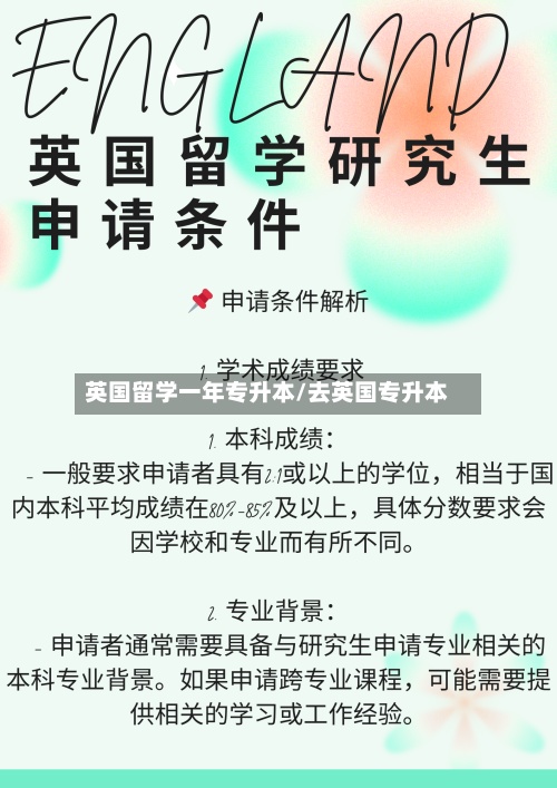 英国留学一年专升本/去英国专升本