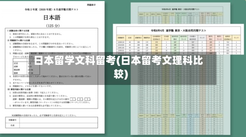 日本留学文科留考(日本留考文理科比较)-第3张图片