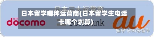 日本留学哪种运营商(日本留学生电话卡哪个划算)-第2张图片